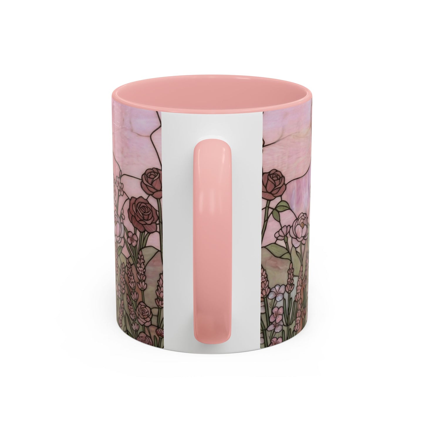 Stained Glass French Bulldog Coffee Mug — Rose Garden Theme