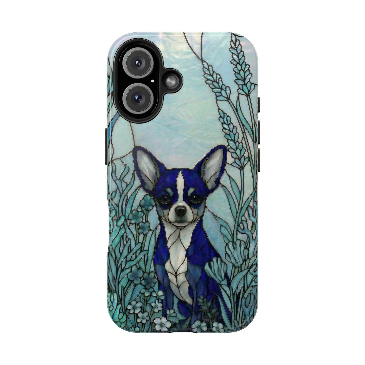 Chihuahua Stained Glass Style Tough Case — Alert & True Theme