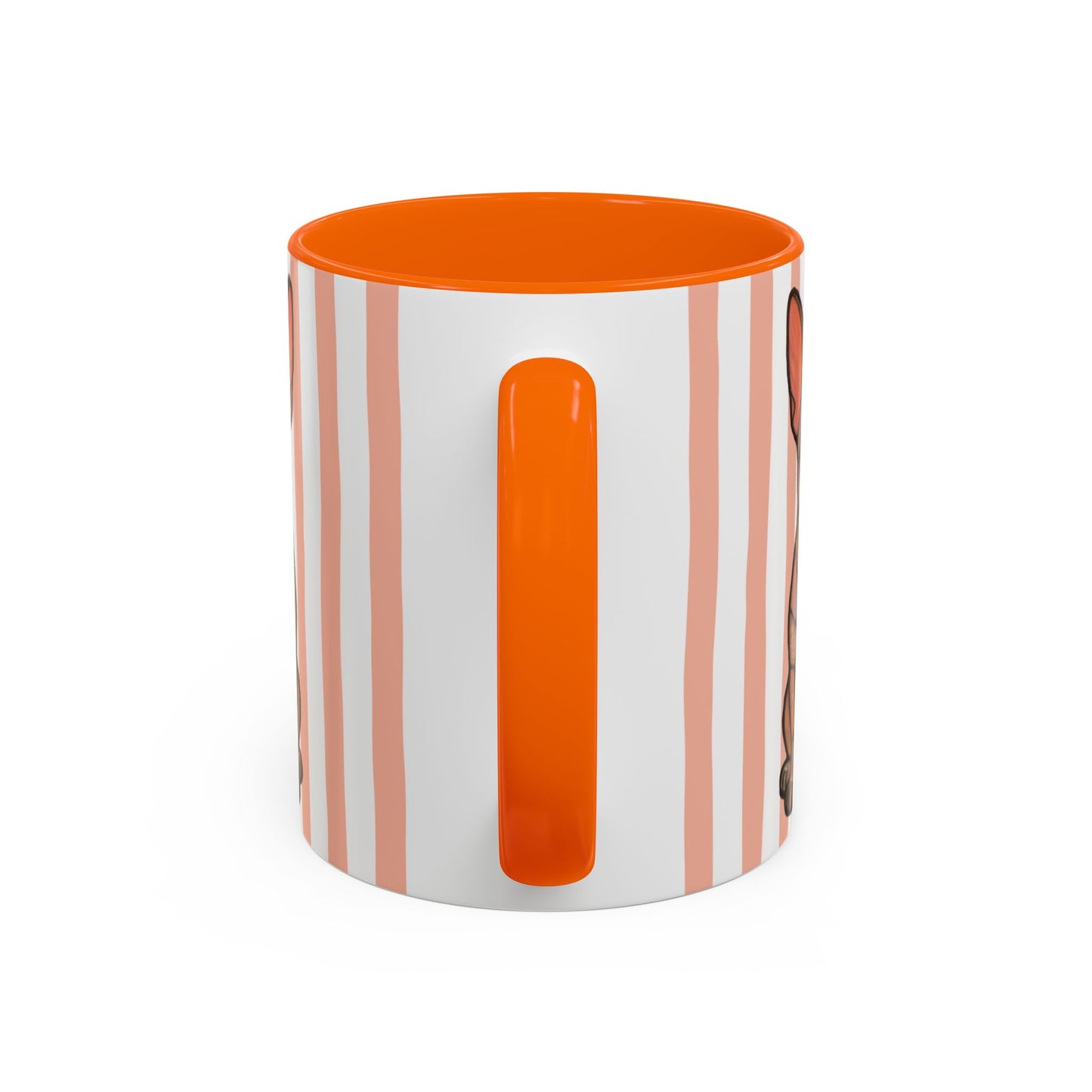 Cute light Orange Striped Chihuahua Ceramic Cup