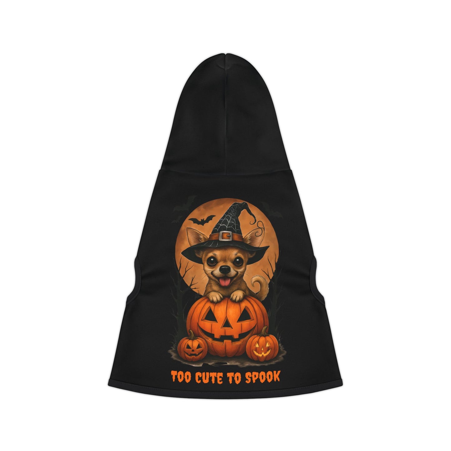 Cute Chihuahua Black Halloween Dog Hoodie – Too Cute to Spook!