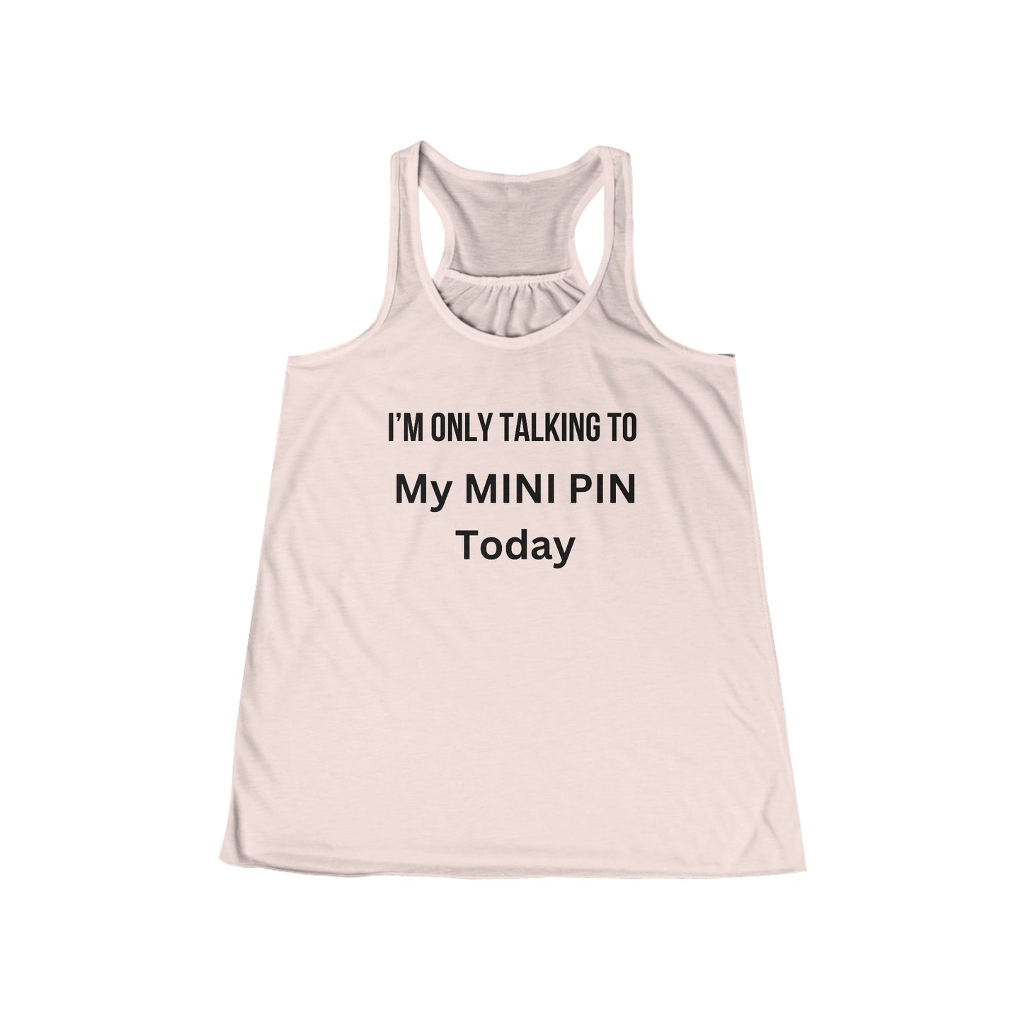 I'm only talking Flowy Racerback Women's Tank