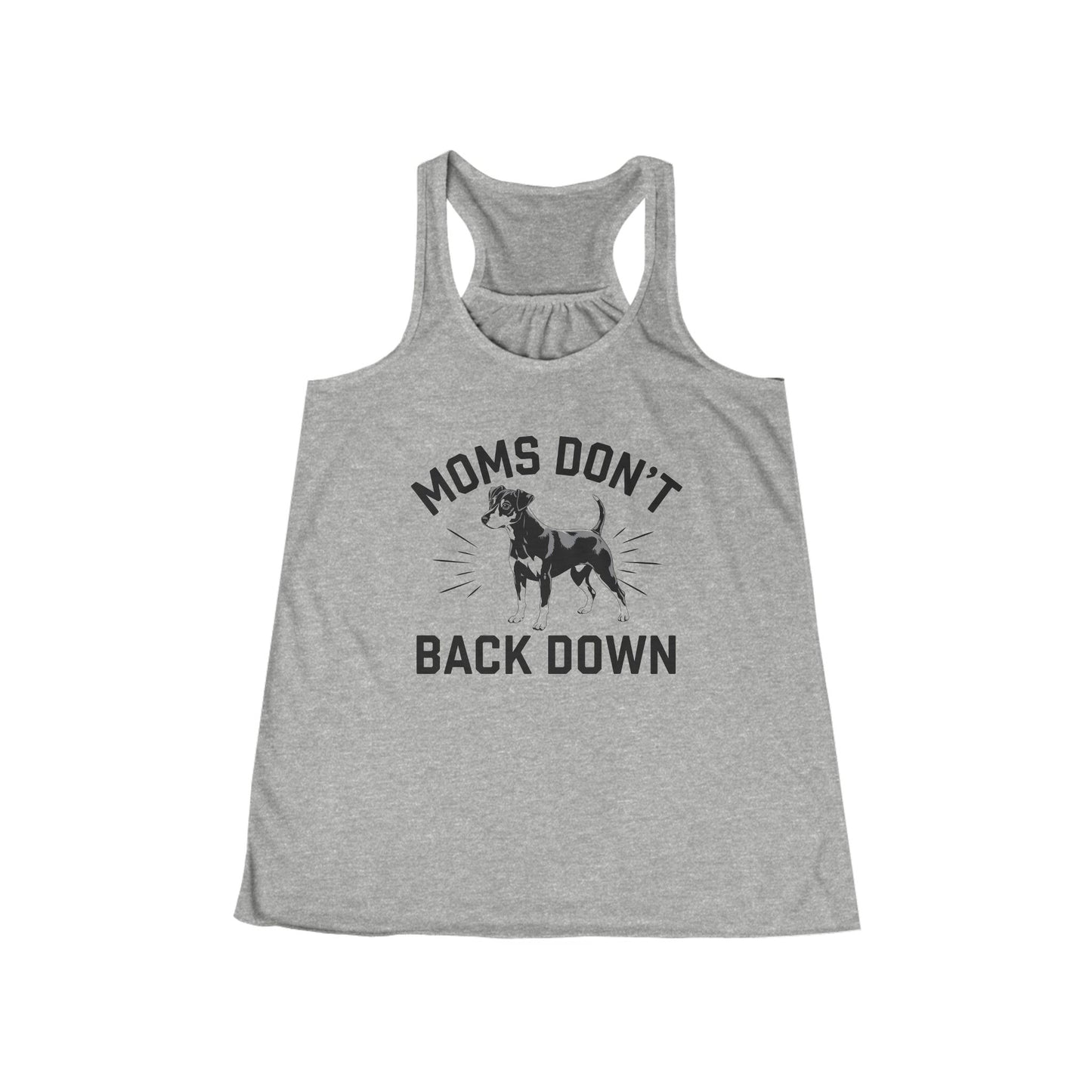 Moms Don't Back Down Flowy Racerback Women's Tank
