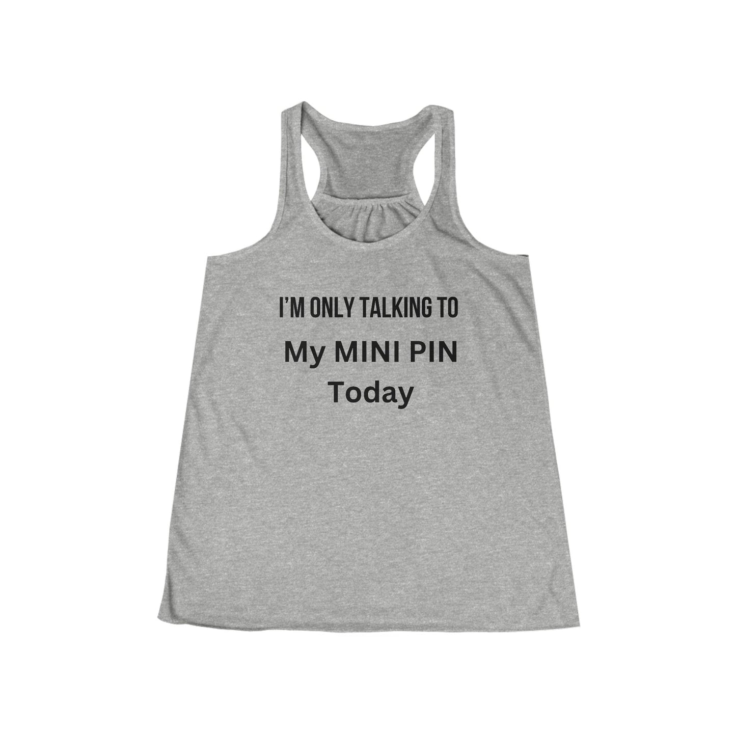I'm only talking Flowy Racerback Women's Tank
