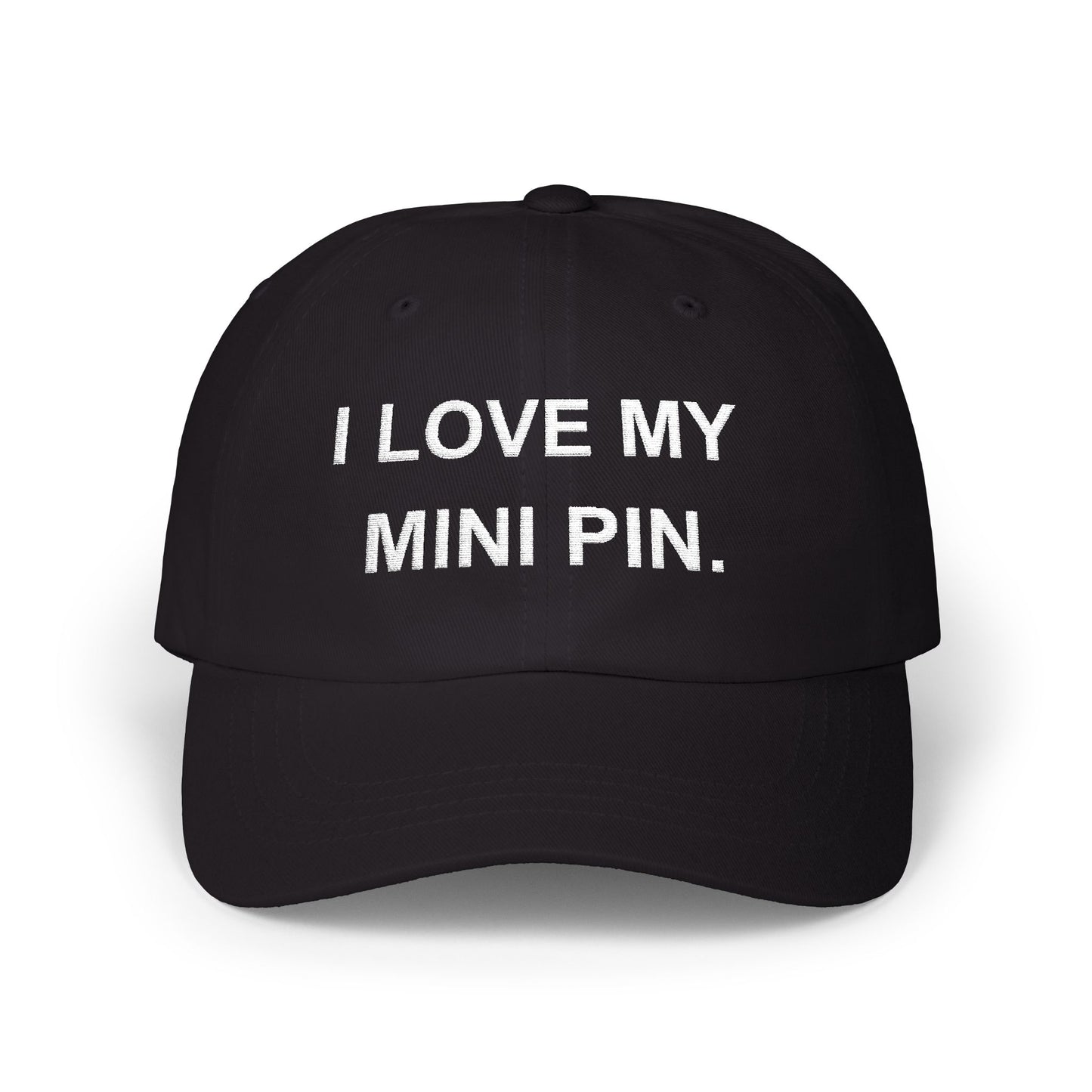 Funny Dad Cap I love my Mini Pin