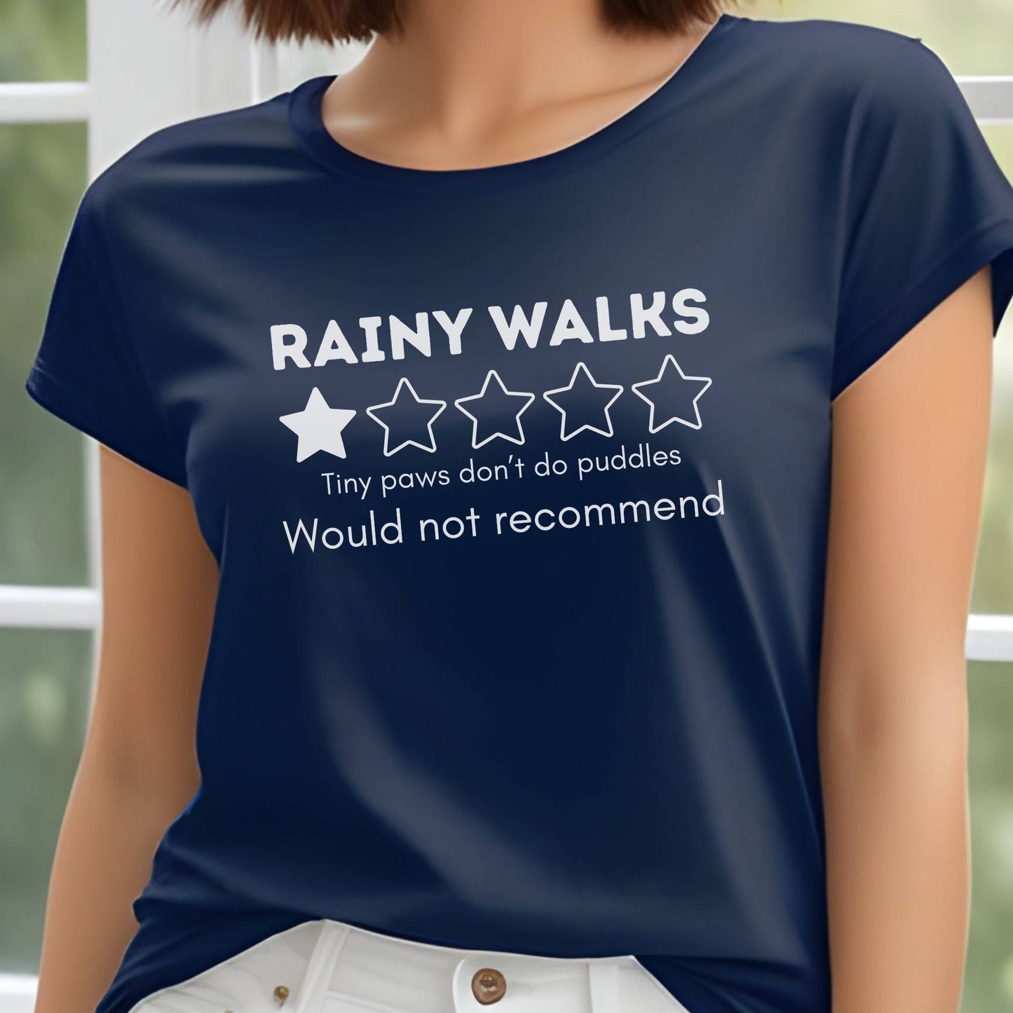Funny Rainy Walks Review Unisex Premium Tee 1 Star, Tiny Paws Tshirt