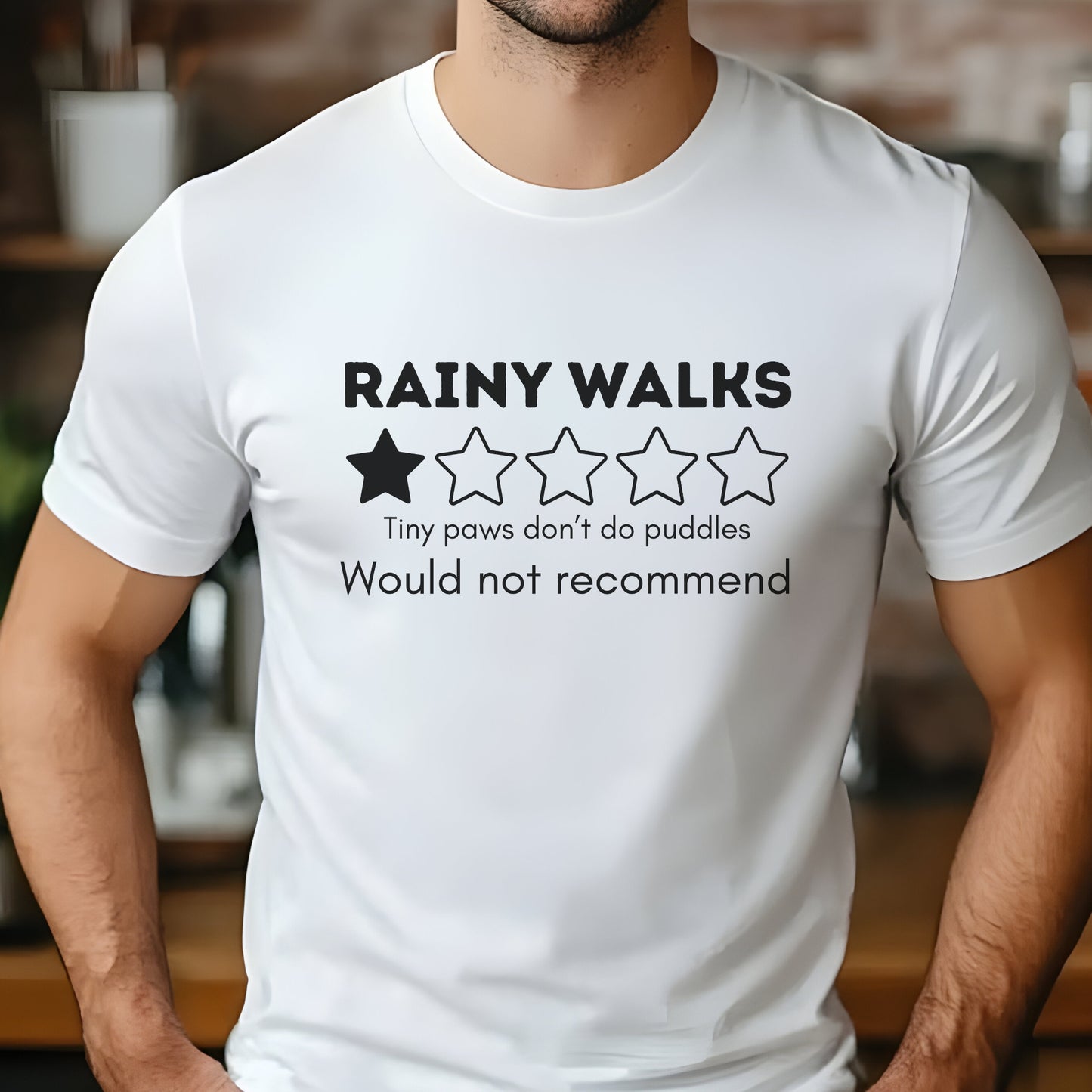 Funny Rainy Walks Review Unisex Premium Tee 1 Star, Tiny Paws Tshirt