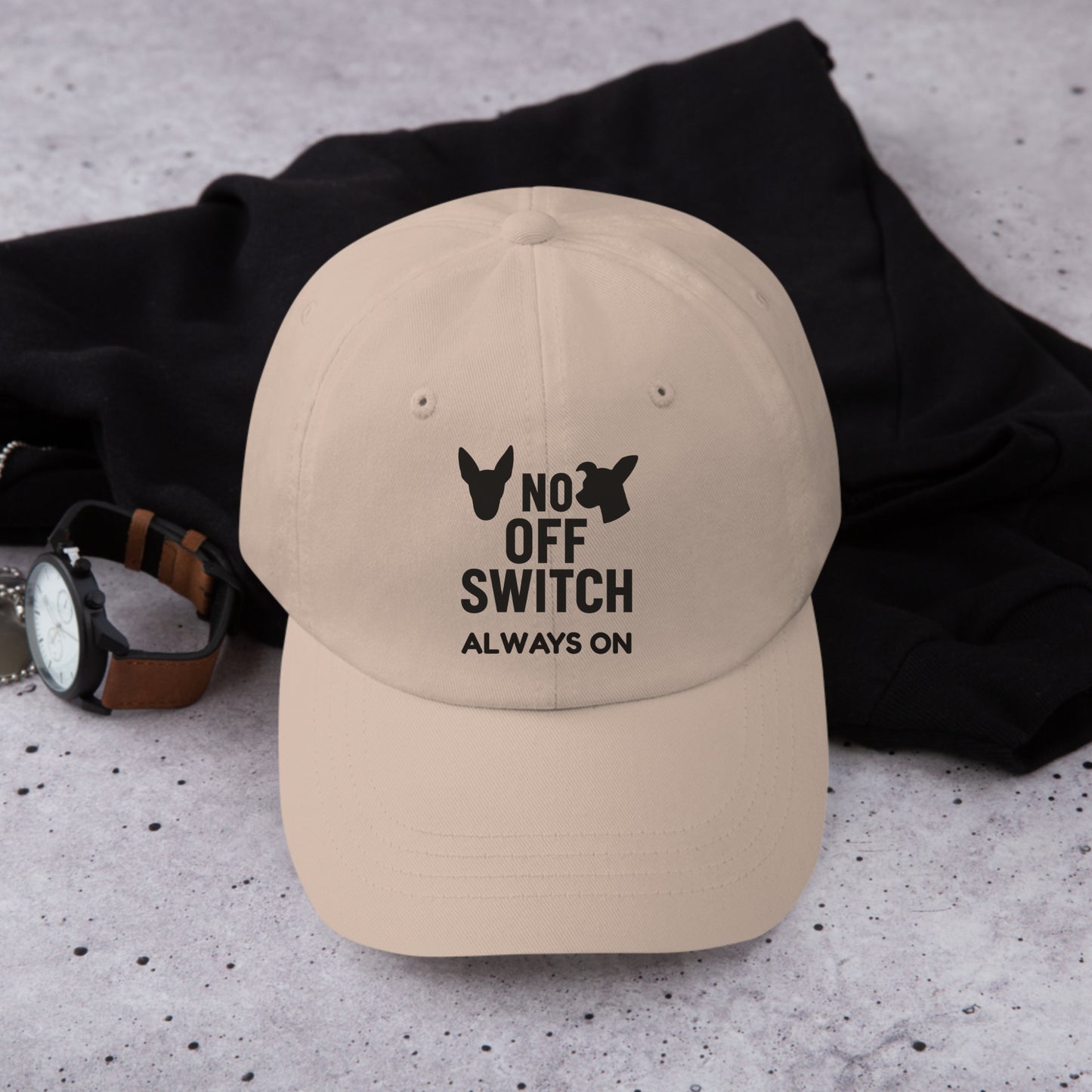 Funny Dad Cap No Off Switch