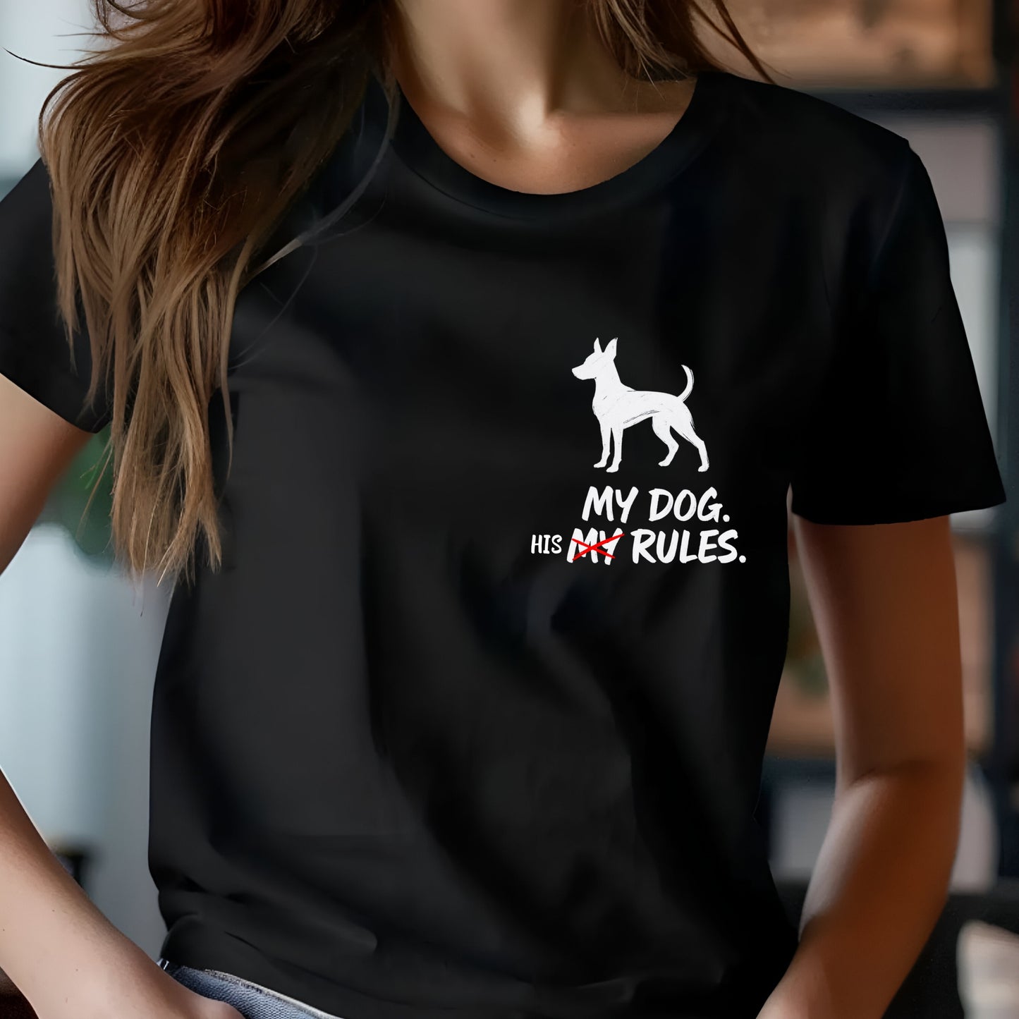 My Dog His Rules Unisex Premium Tee
