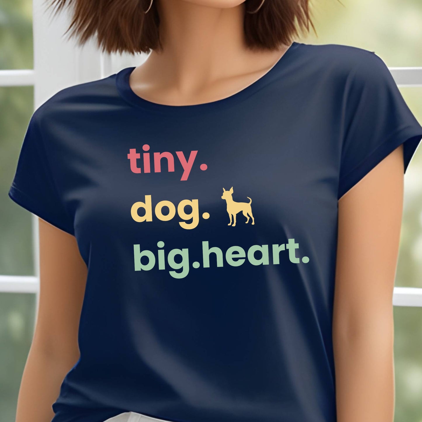 Tiny Dog Big Heart Unisex Premium Tee