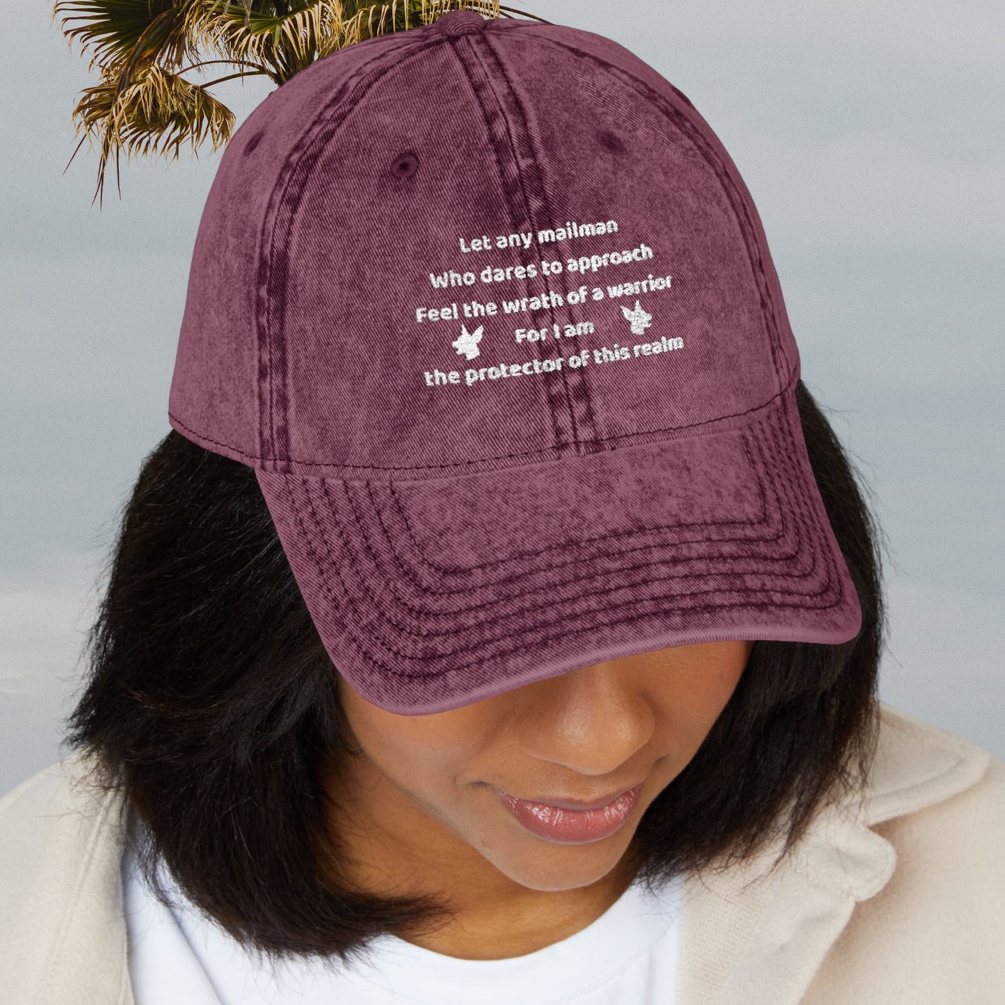 Funny Mailman Vintage Embroidered Unisex Cap