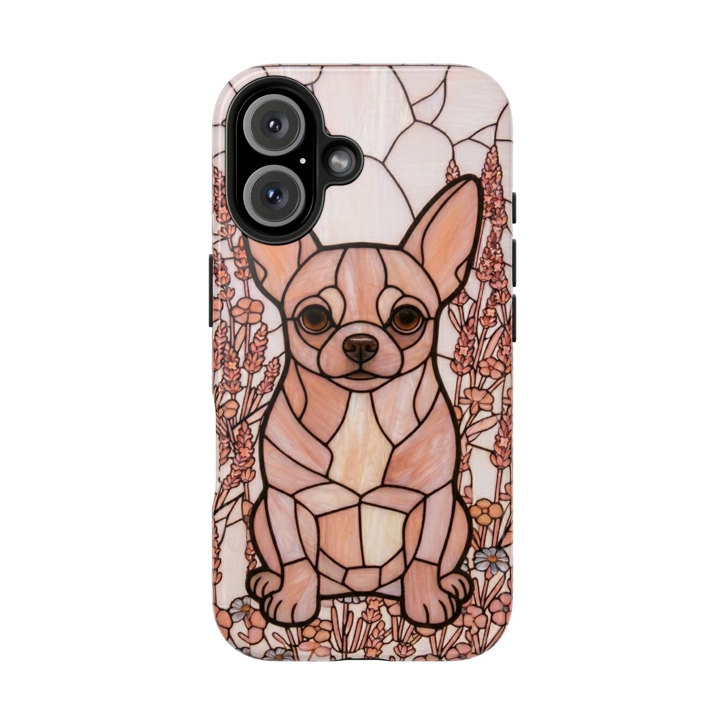 Chihuahua Stained Glass Style Tough Case — Blush & Grace Theme
