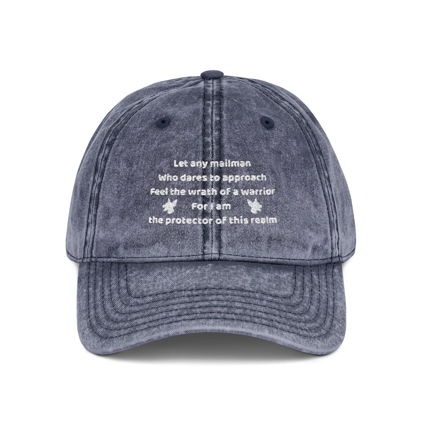 Funny Mailman Vintage Embroidered Unisex Cap