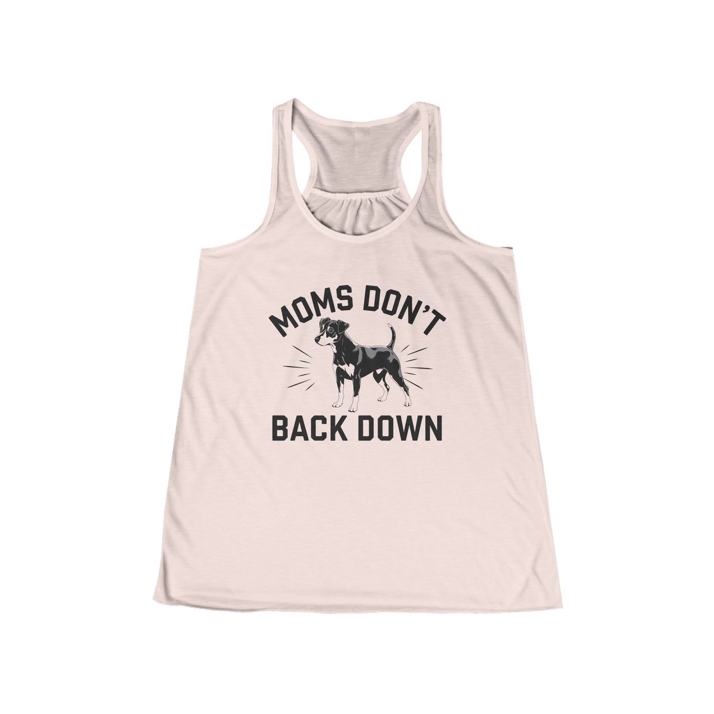 Moms Don't Back Down Flowy Racerback Women's Tank