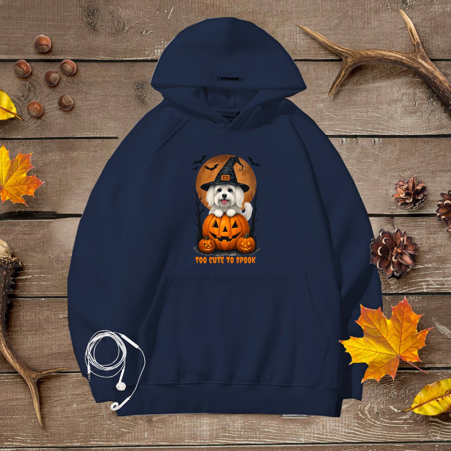 Cute Halloween Unisex Premium Hoodie Maltese Witch