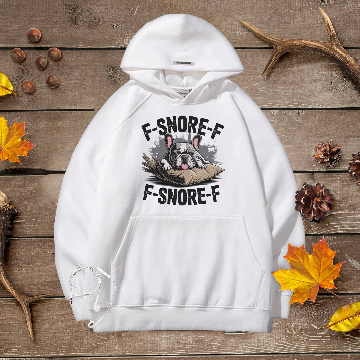 Funny Frenchie Snore Unisex Premium Hoodie Dog Lover Gift