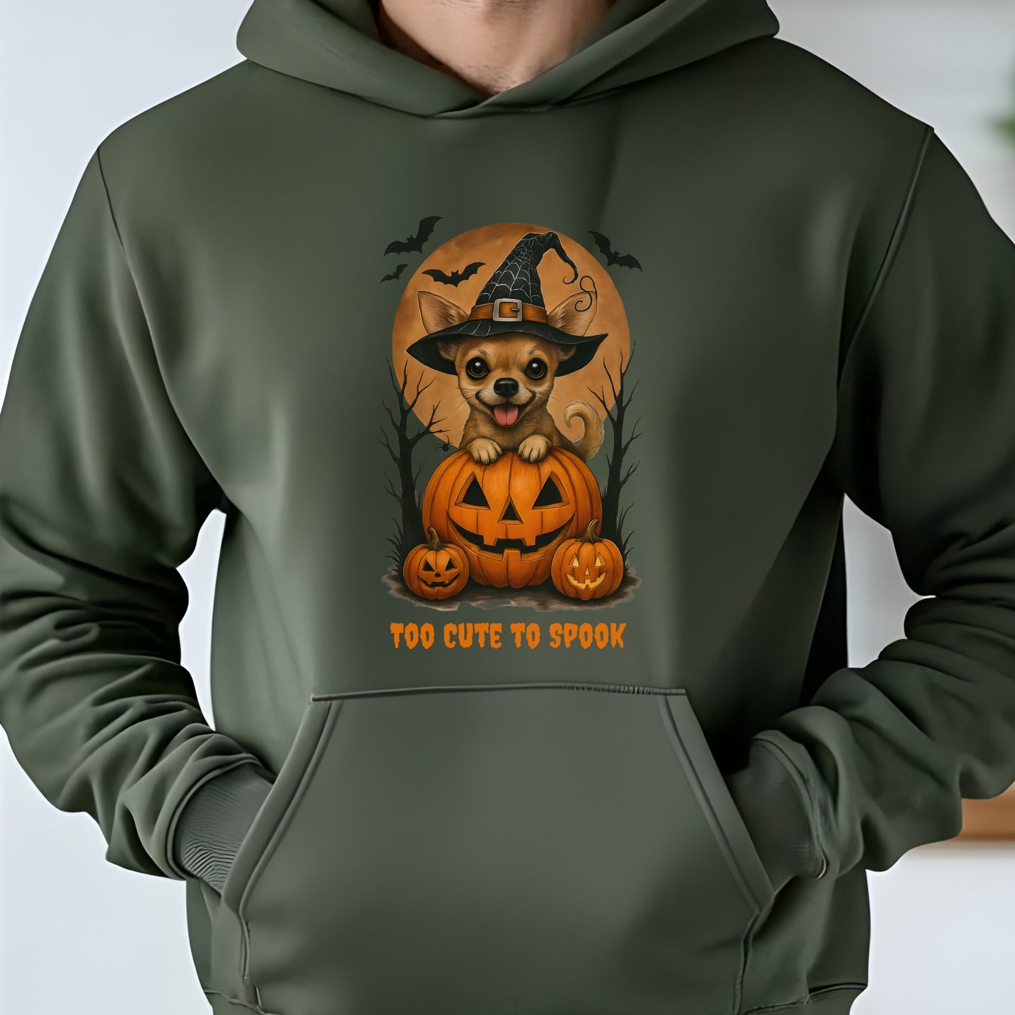 Cute Halloween Unisex Premium Hoodie Chihuahua Witch
