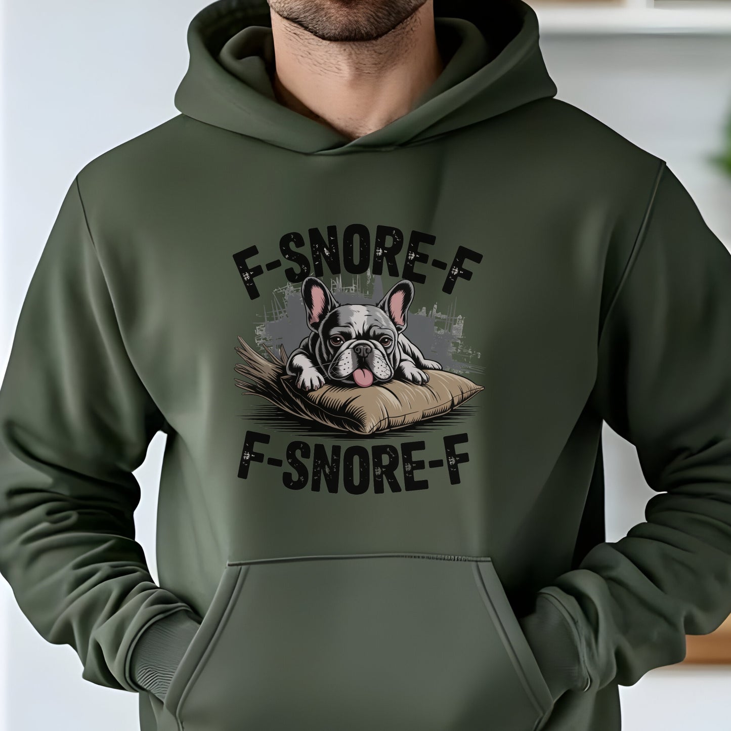 Funny Frenchie Snore Unisex Premium Hoodie Dog Lover Gift