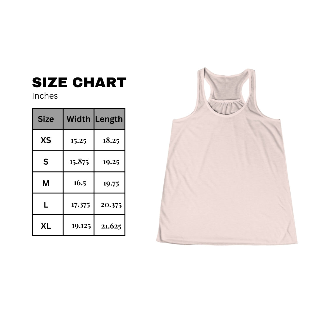 I'm only talking Flowy Racerback Women's Tank