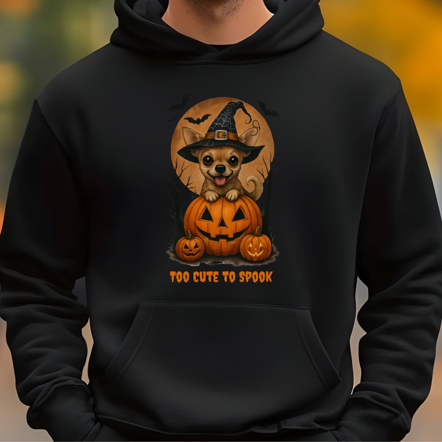 Cute Halloween Unisex Premium Hoodie Chihuahua Witch