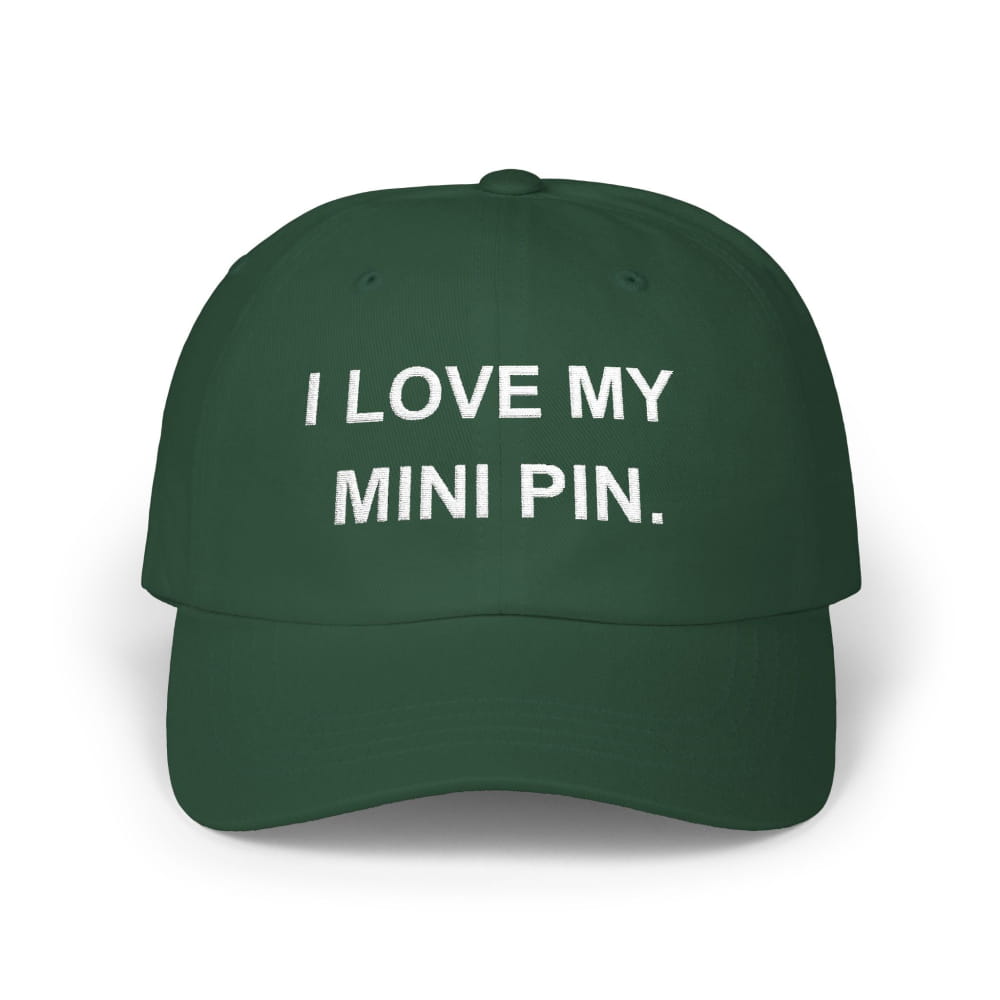 Funny Dad Cap I love my Mini Pin - Spruce / One size - Hats