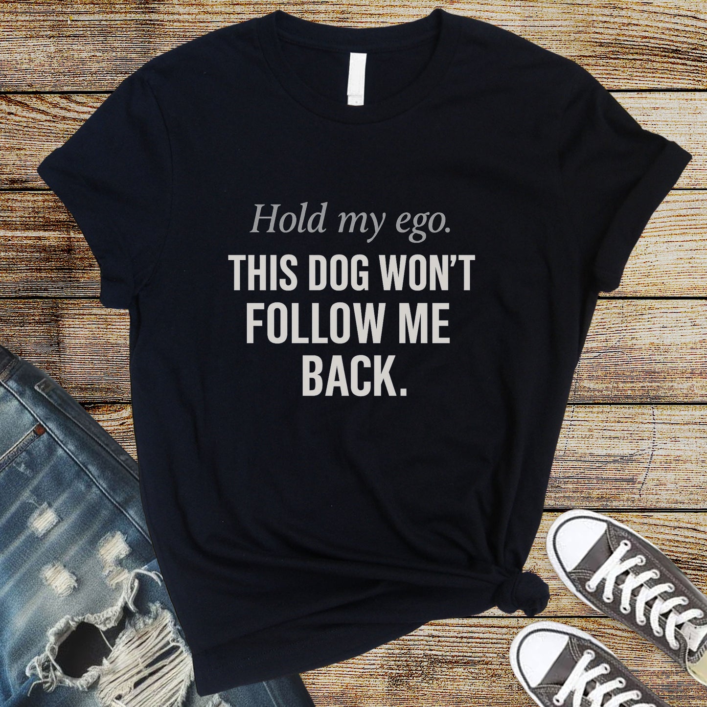Funny Unisex Premium Tee Hold my Ego