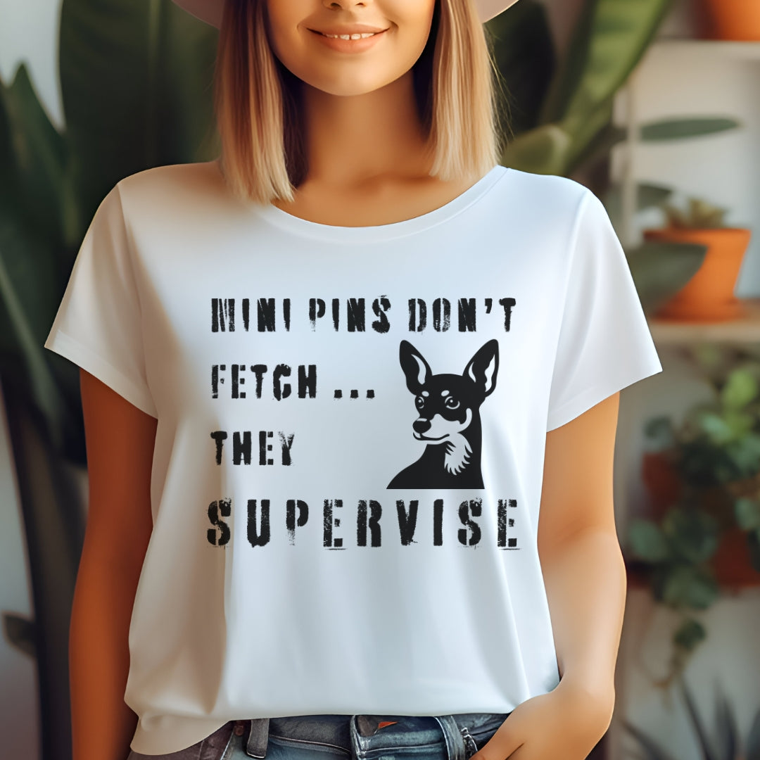 Mini Pins don't fetch Unisex Premium Tee