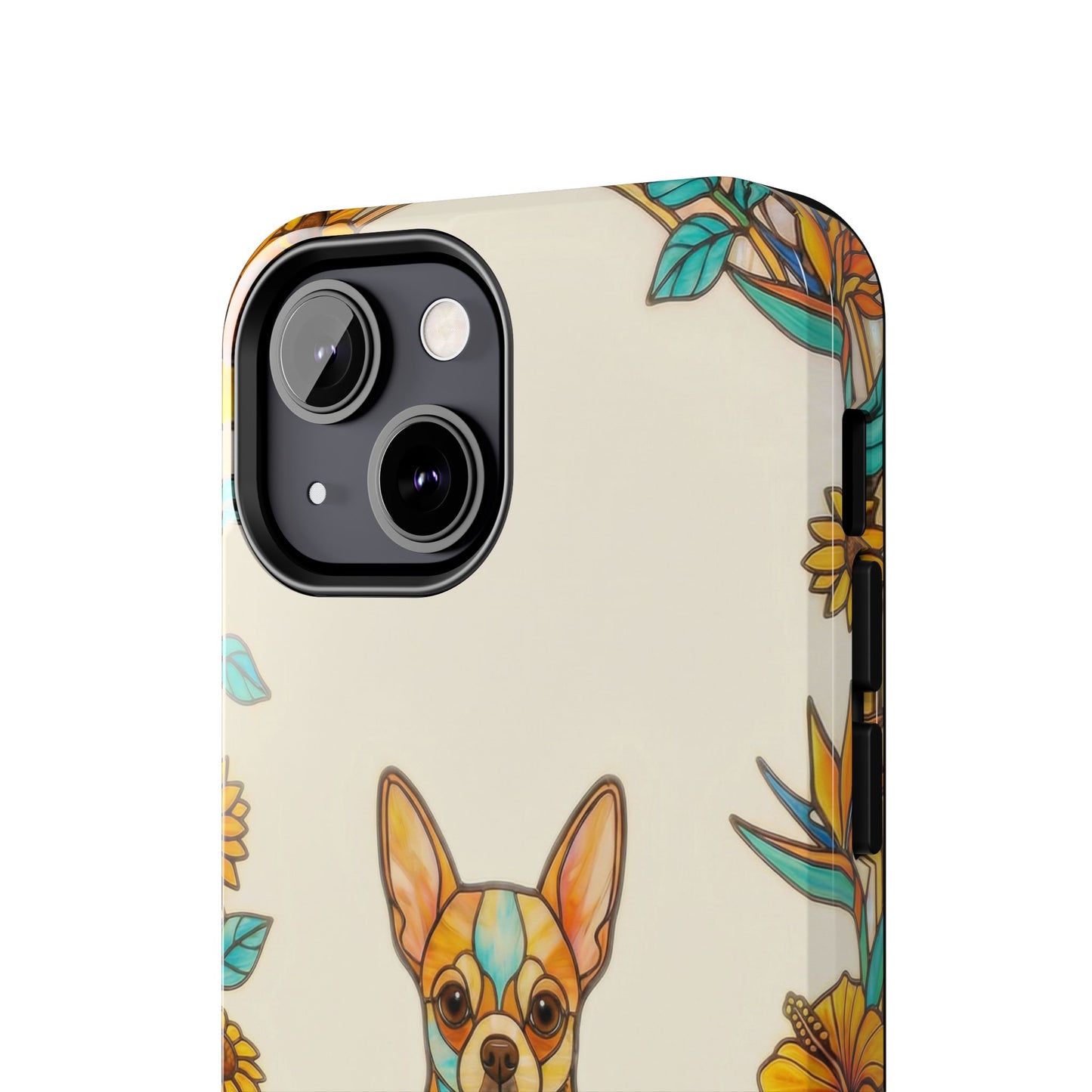 Chihuahua Stained Glass Style Tough Case — Sun & Joy Theme
