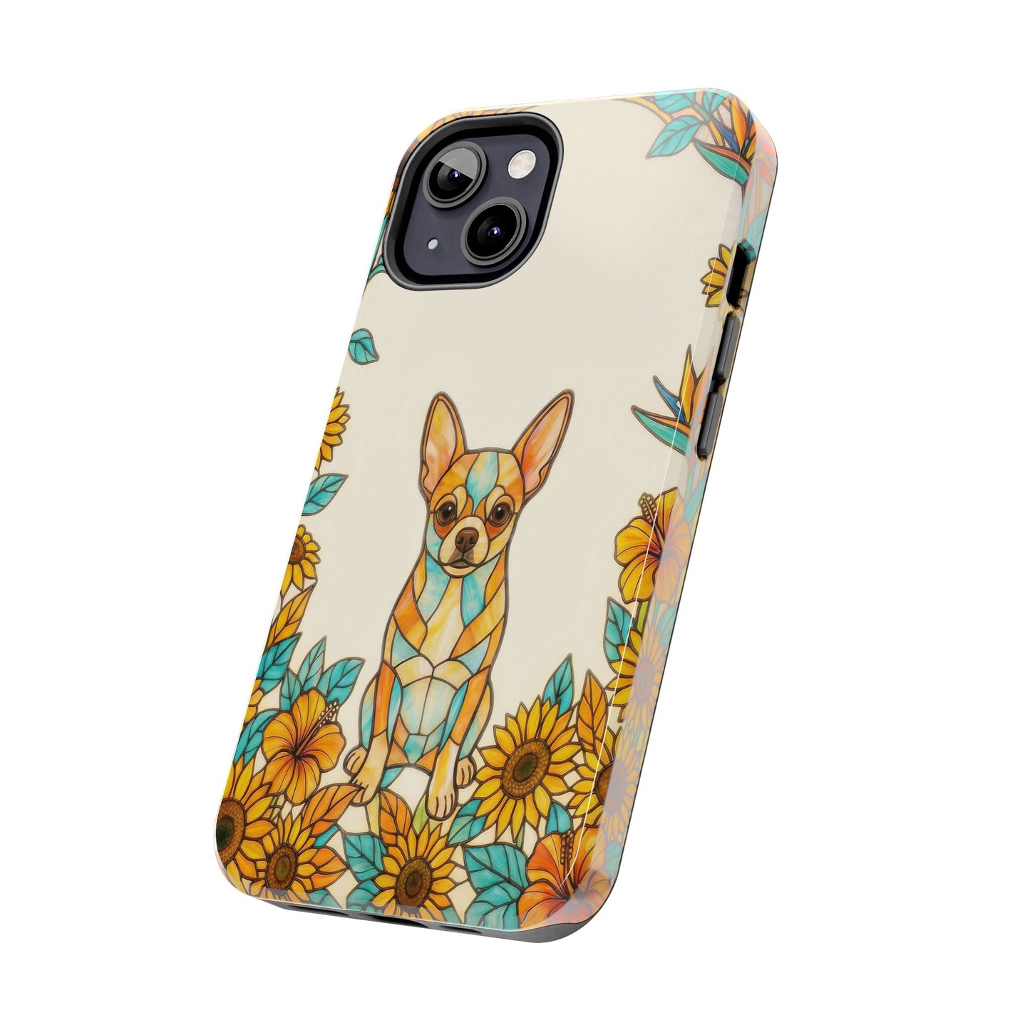 Chihuahua Stained Glass Style Tough Case — Sun & Joy Theme