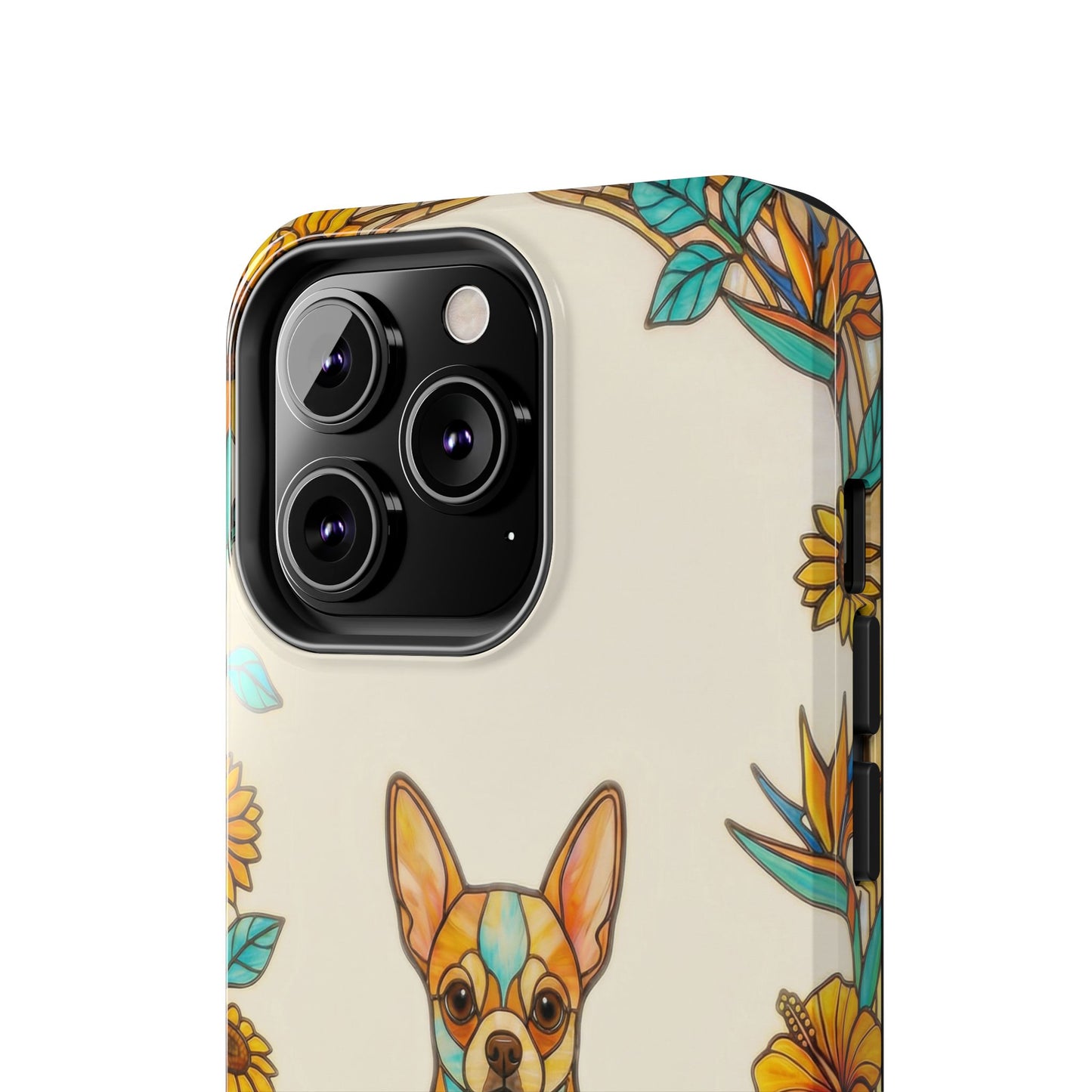 Chihuahua Stained Glass Style Tough Case — Sun & Joy Theme