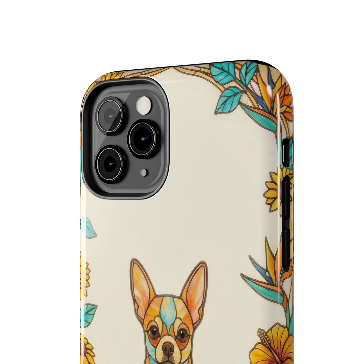 Chihuahua Stained Glass Style Tough Case — Sun & Joy Theme
