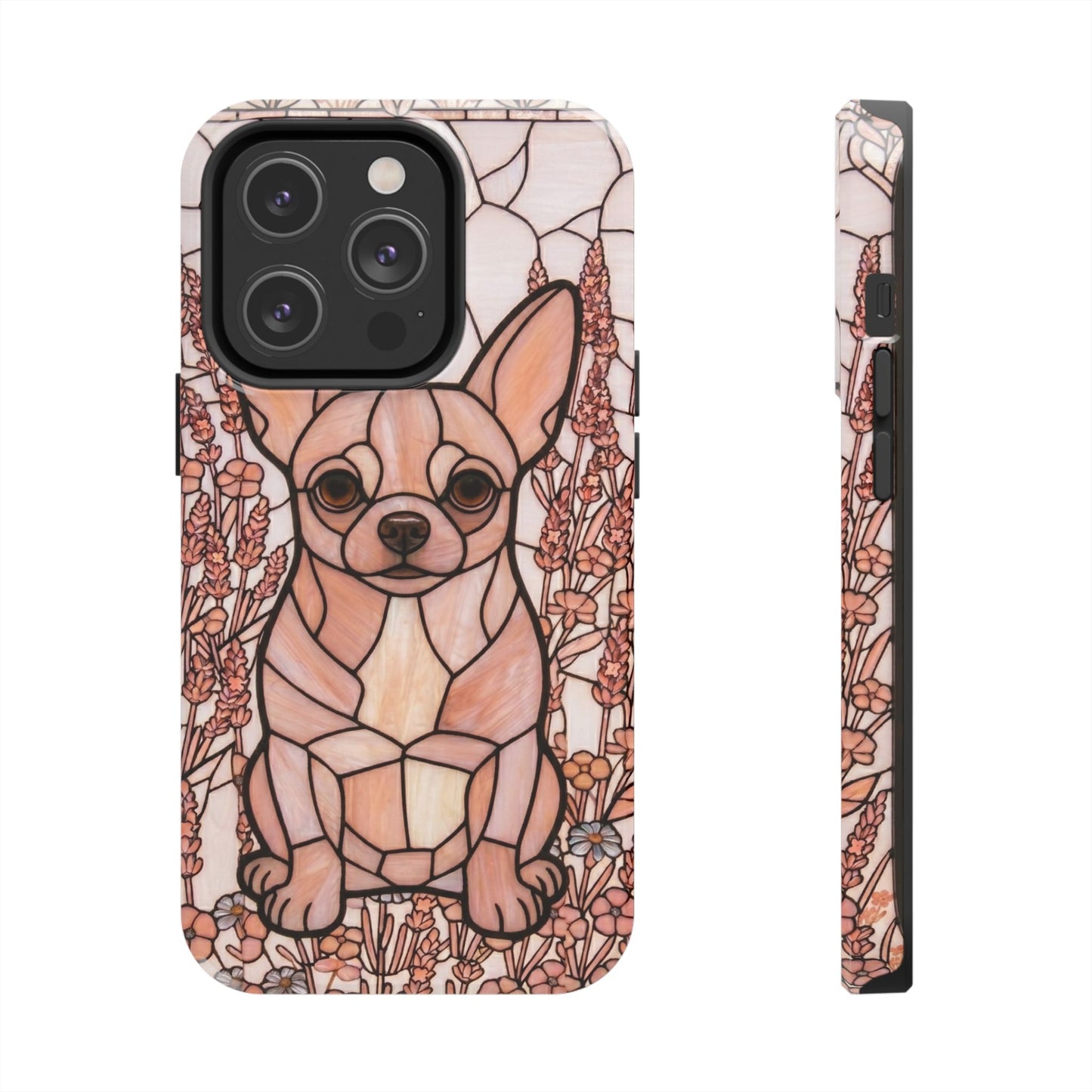 Chihuahua Stained Glass Style Tough Case — Blush & Grace Theme