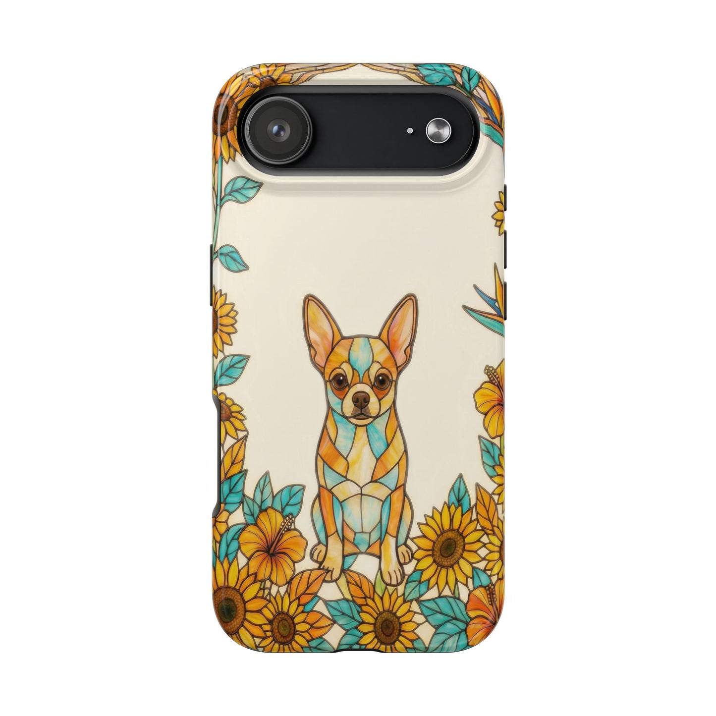 Chihuahua Stained Glass Style Tough Case — Sun & Joy Theme