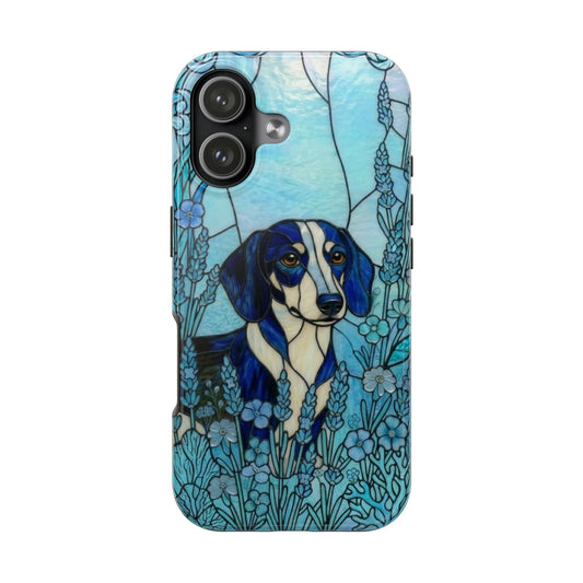 Dachshund Stained Glass Style Tough Case — Ocean Theme