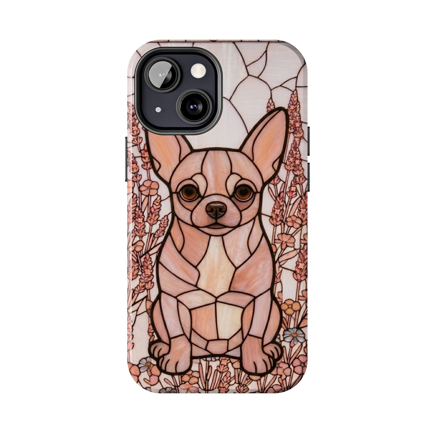 Chihuahua Stained Glass Style Tough Case — Blush & Grace Theme