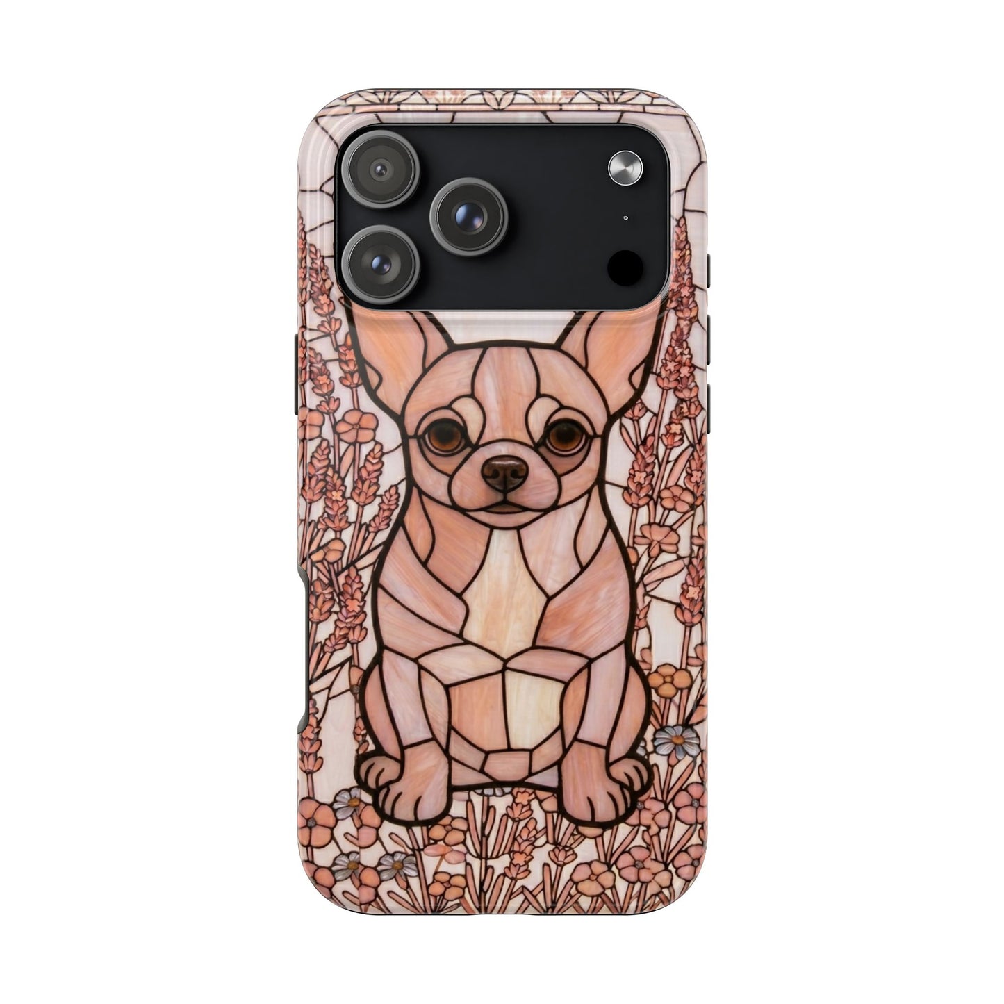 Chihuahua Stained Glass Style Tough Case — Blush & Grace Theme