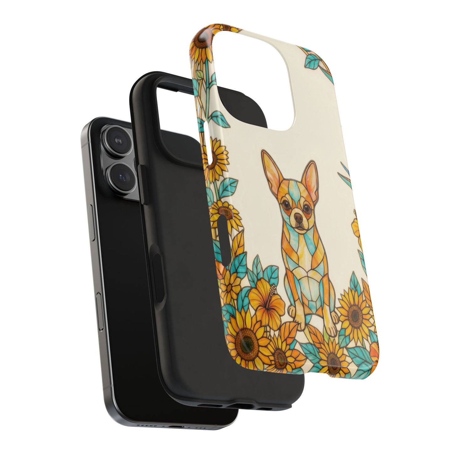 Chihuahua Stained Glass Style Tough Case — Sun & Joy Theme