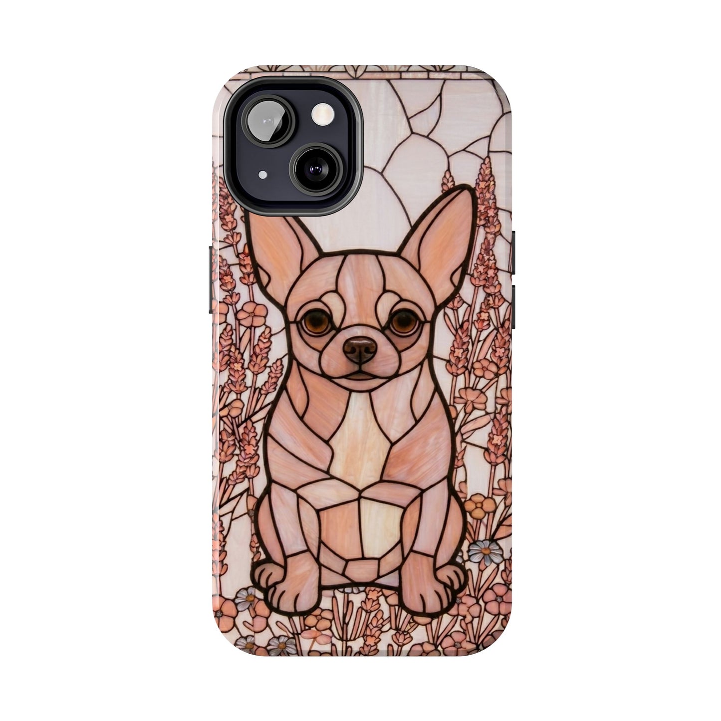 Chihuahua Stained Glass Style Tough Case — Blush & Grace Theme