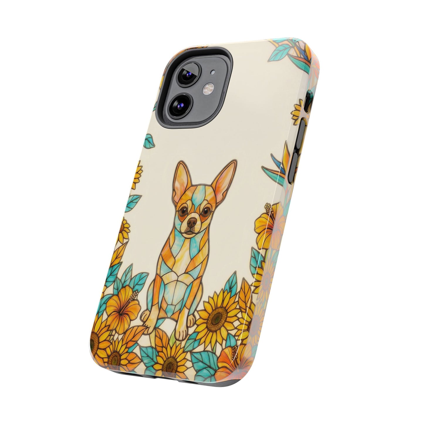 Chihuahua Stained Glass Style Tough Case — Sun & Joy Theme