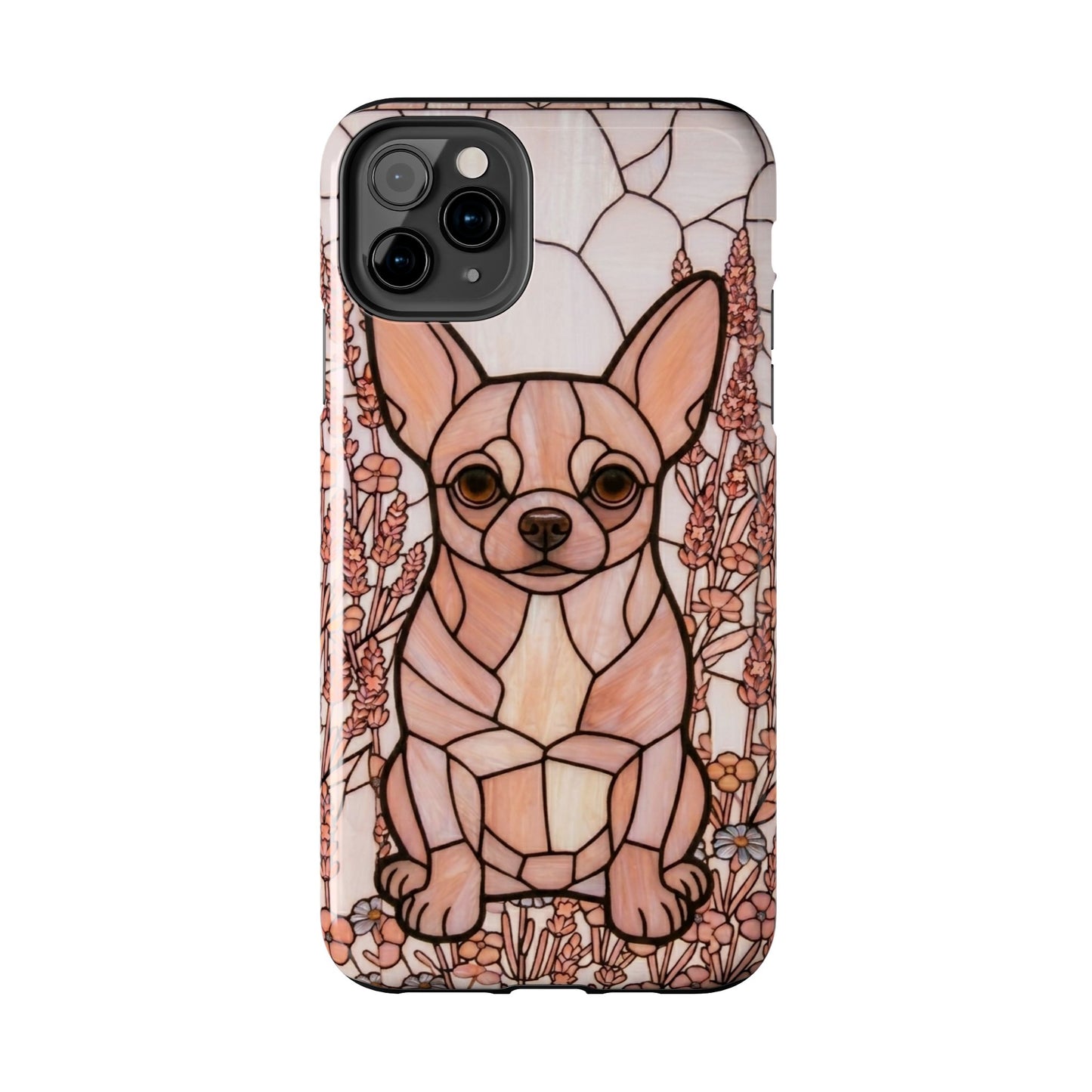 Chihuahua Stained Glass Style Tough Case — Blush & Grace Theme