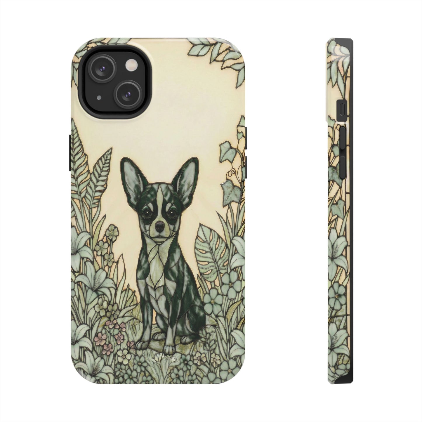 Chihuahua Stained Glass Style Tough Case — Wise & Wild Theme