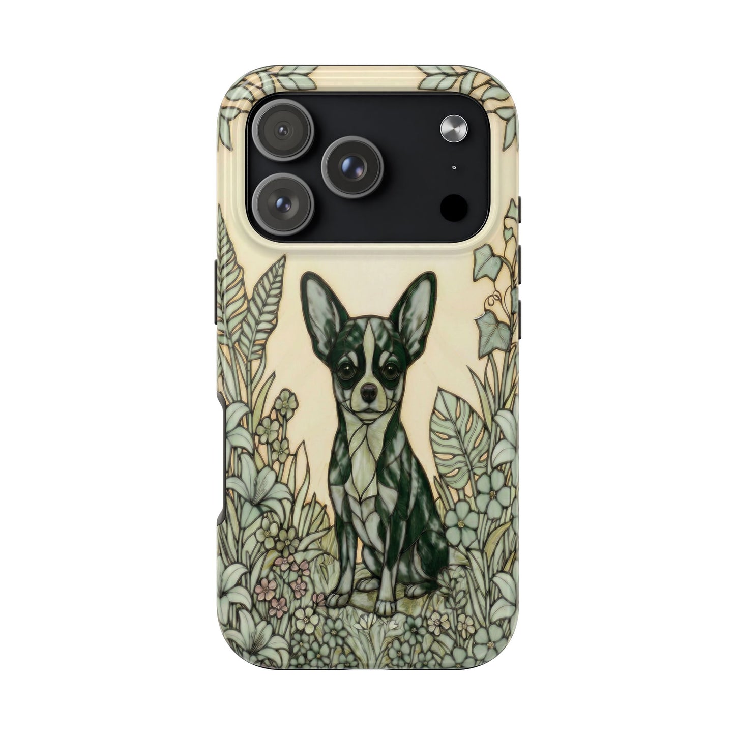 Chihuahua Stained Glass Style Tough Case — Wise & Wild Theme