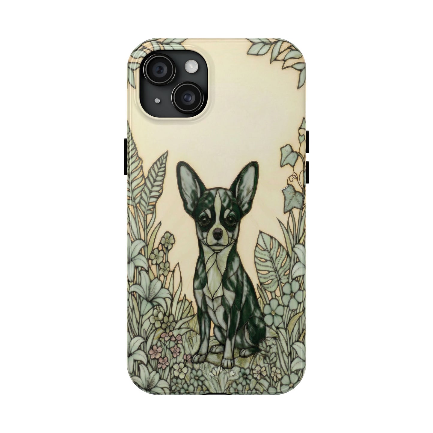 Chihuahua Stained Glass Style Tough Case — Wise & Wild Theme