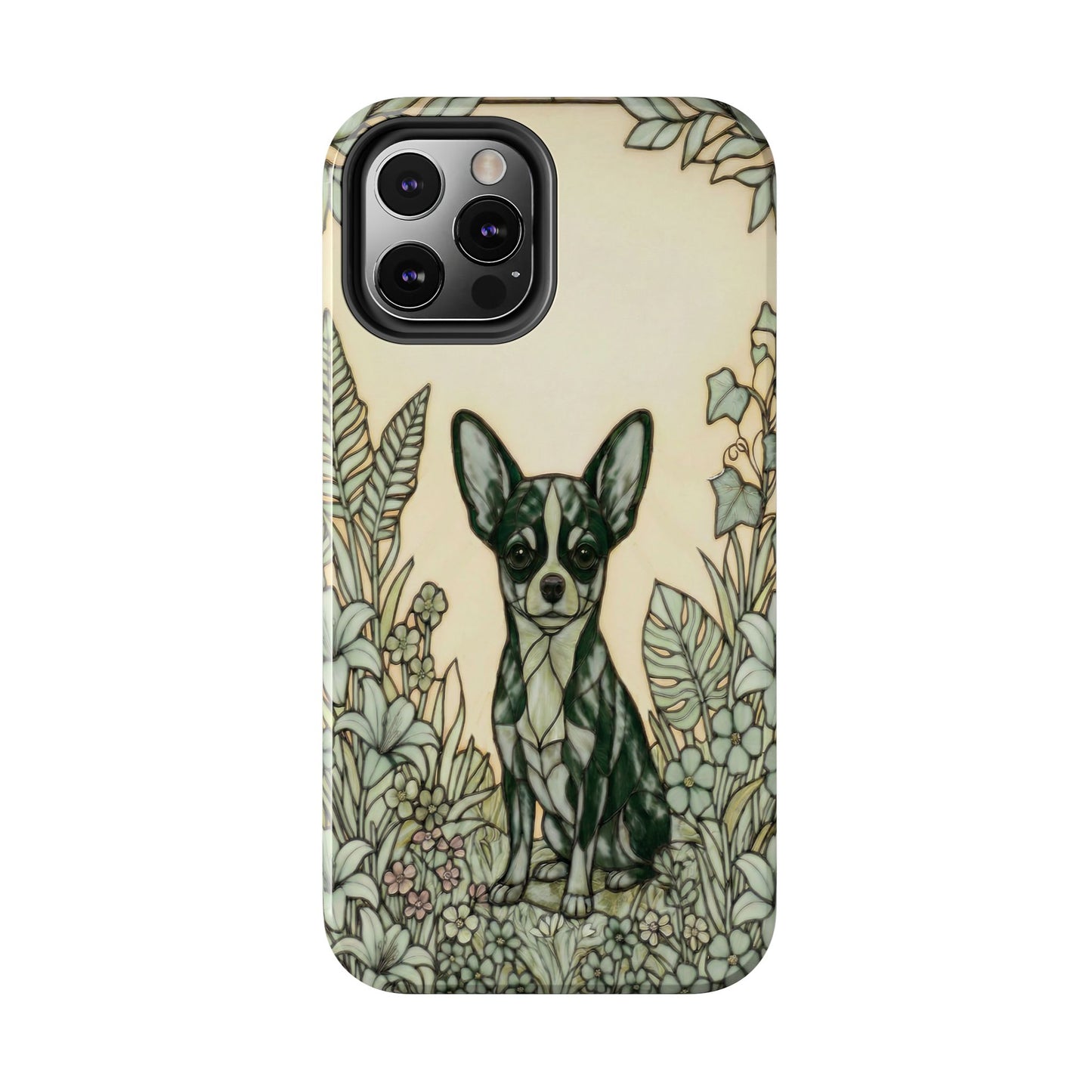 Chihuahua Stained Glass Style Tough Case — Wise & Wild Theme