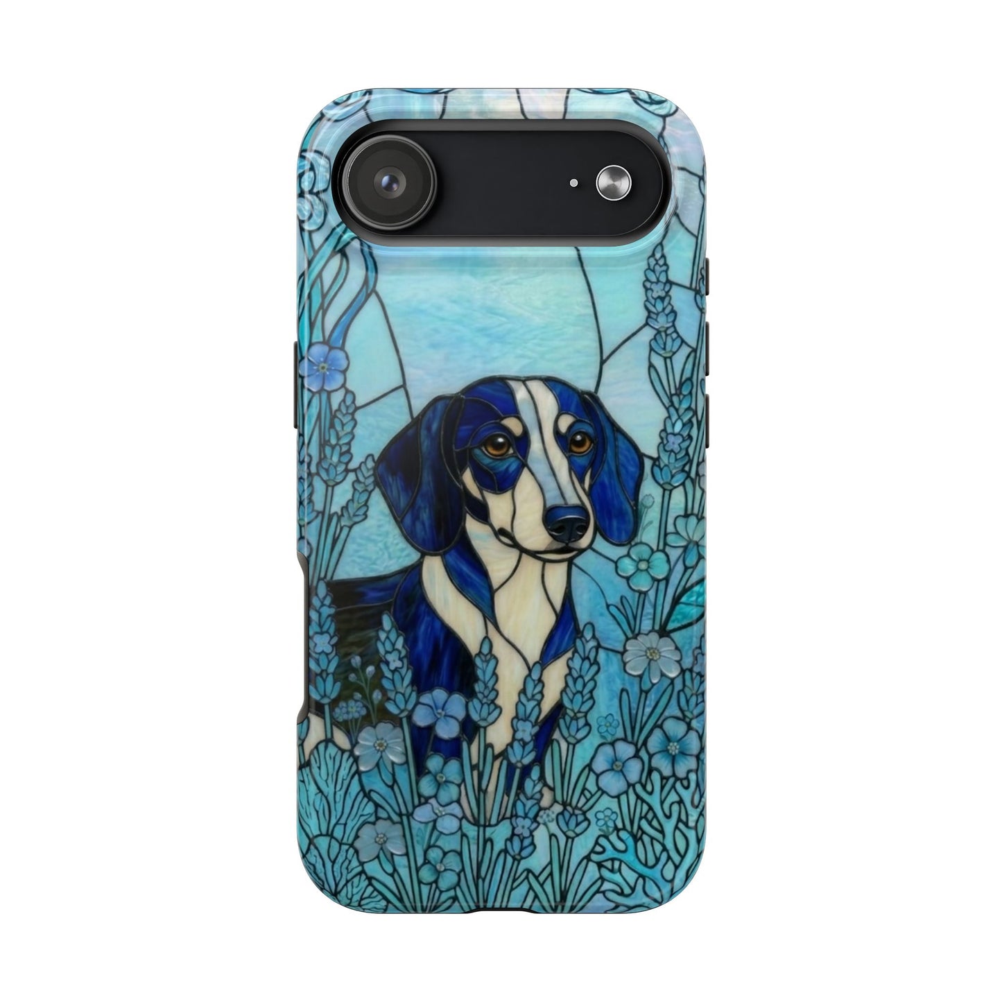 Dachshund Stained Glass Style Tough Case — Ocean Theme