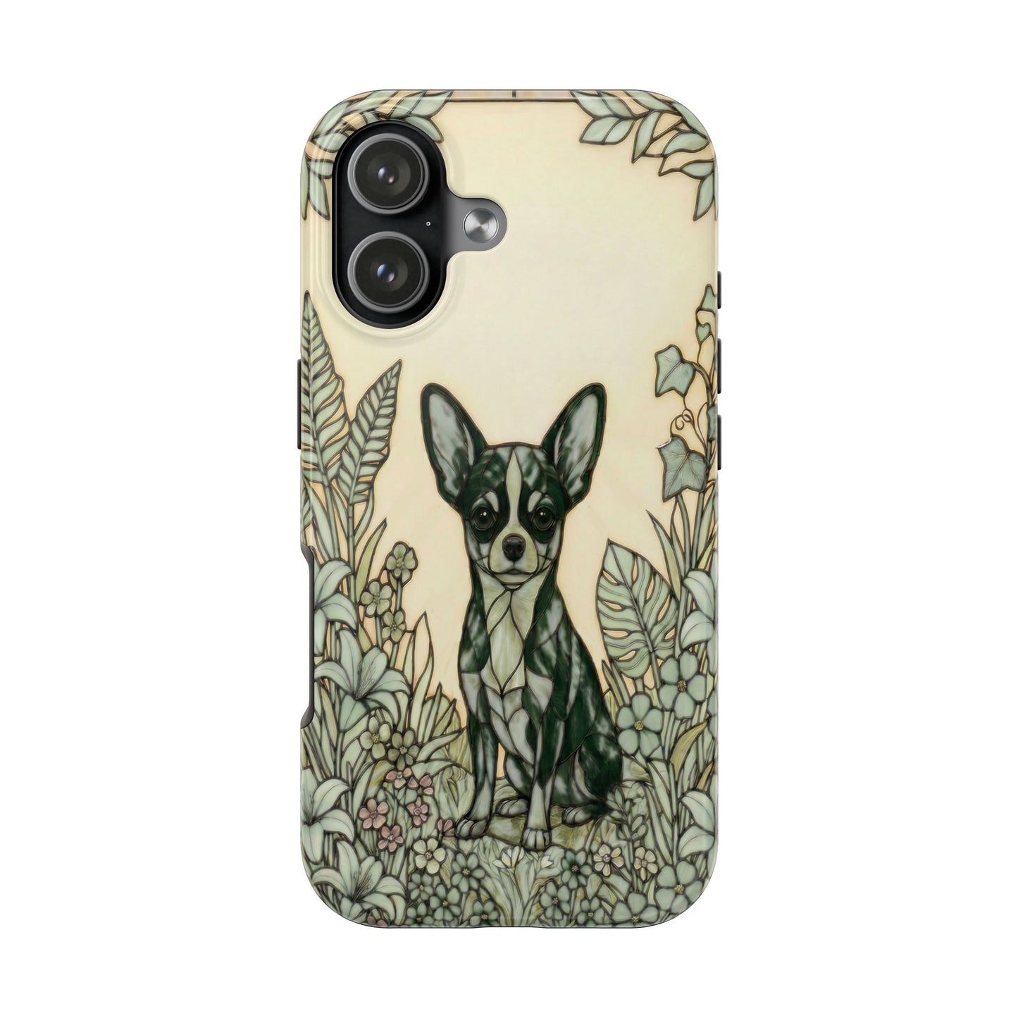 Chihuahua Stained Glass Style Tough Case — Wise & Wild Theme