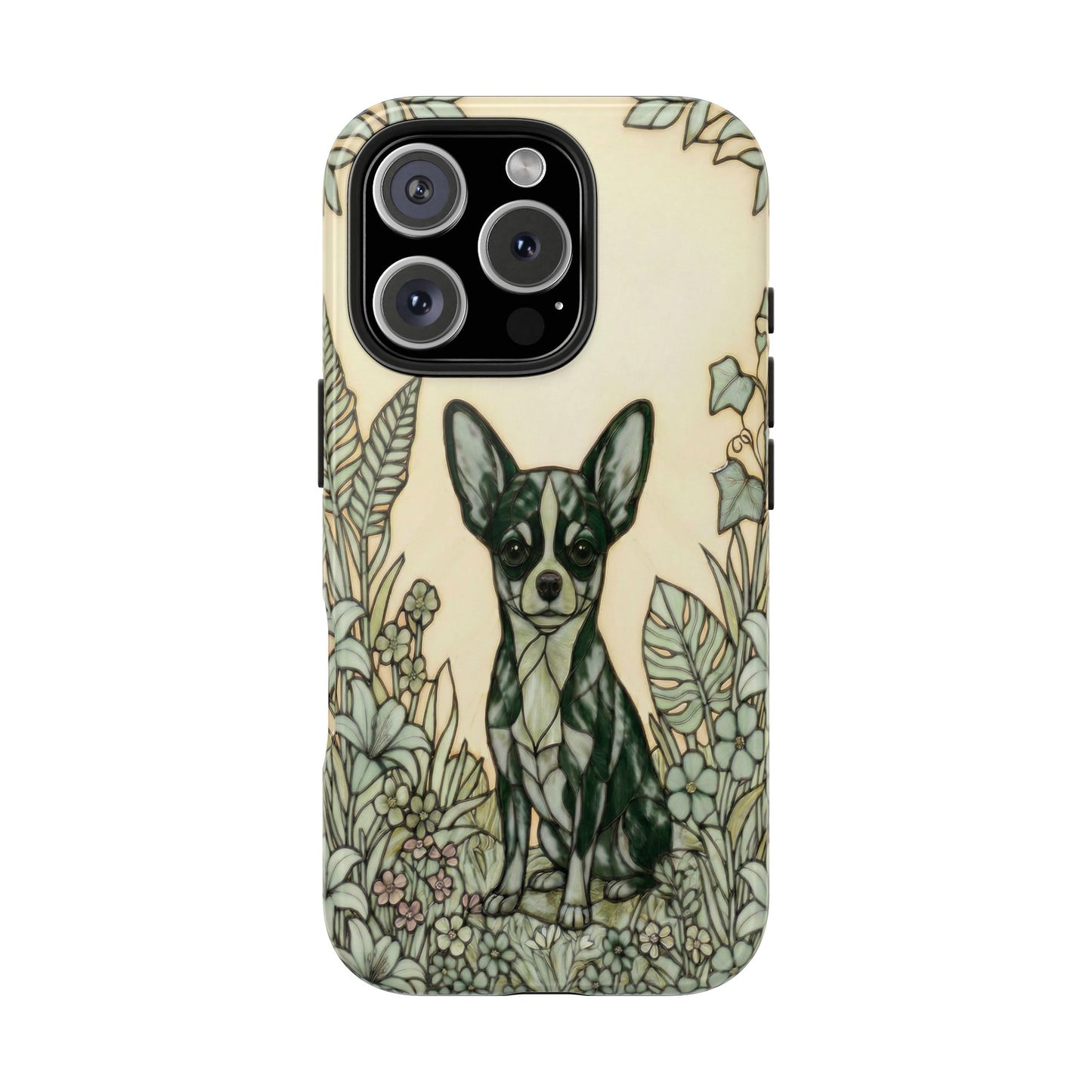 Chihuahua Stained Glass Style Tough Case — Wise & Wild Theme
