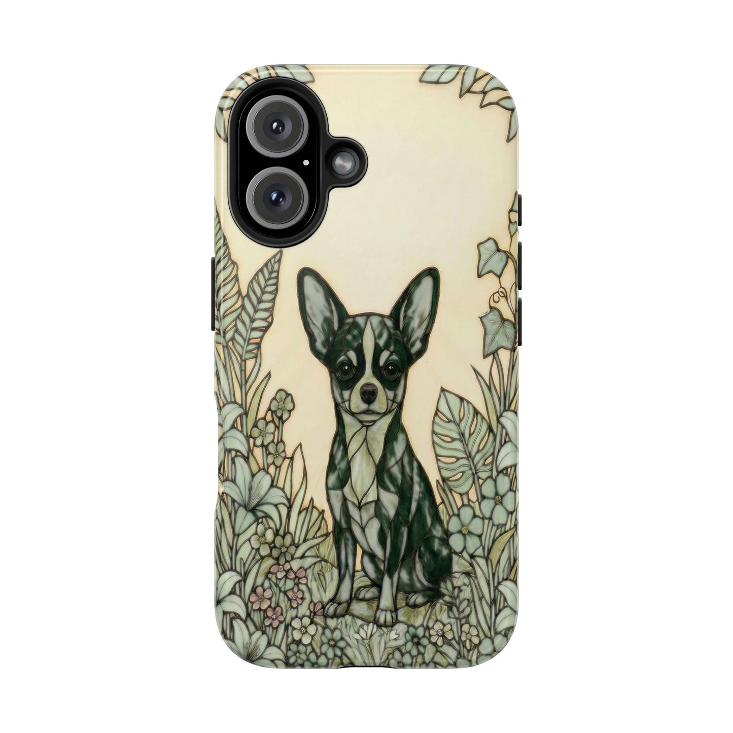 Chihuahua Stained Glass Style Tough Case — Wise & Wild Theme