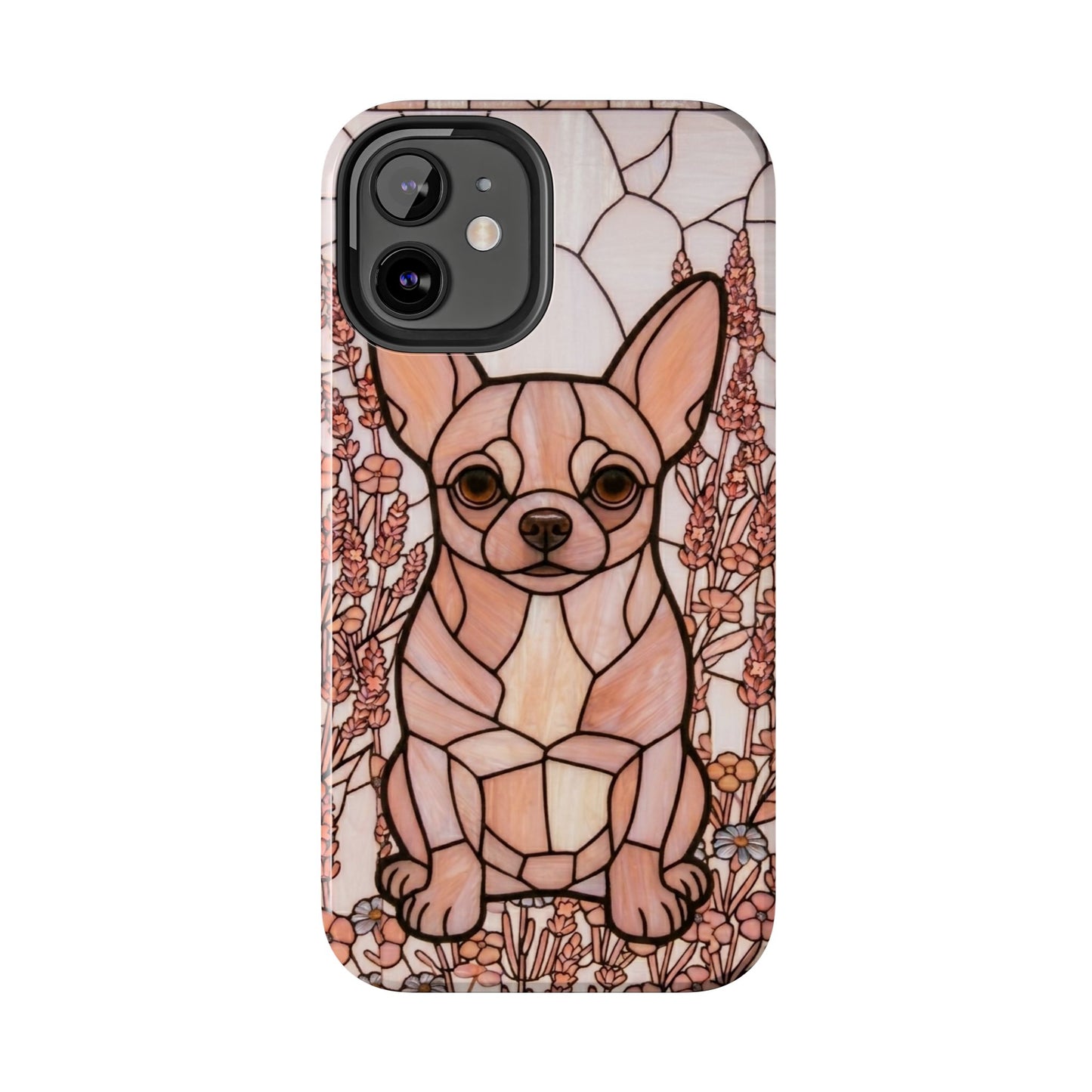 Chihuahua Stained Glass Style Tough Case — Blush & Grace Theme