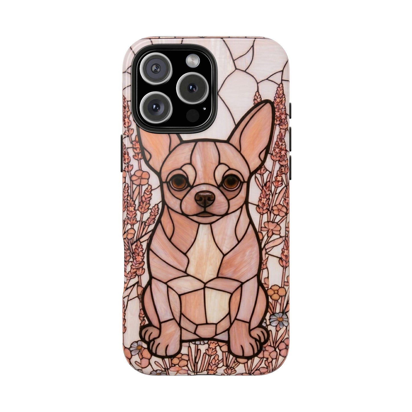 Chihuahua Stained Glass Style Tough Case — Blush & Grace Theme