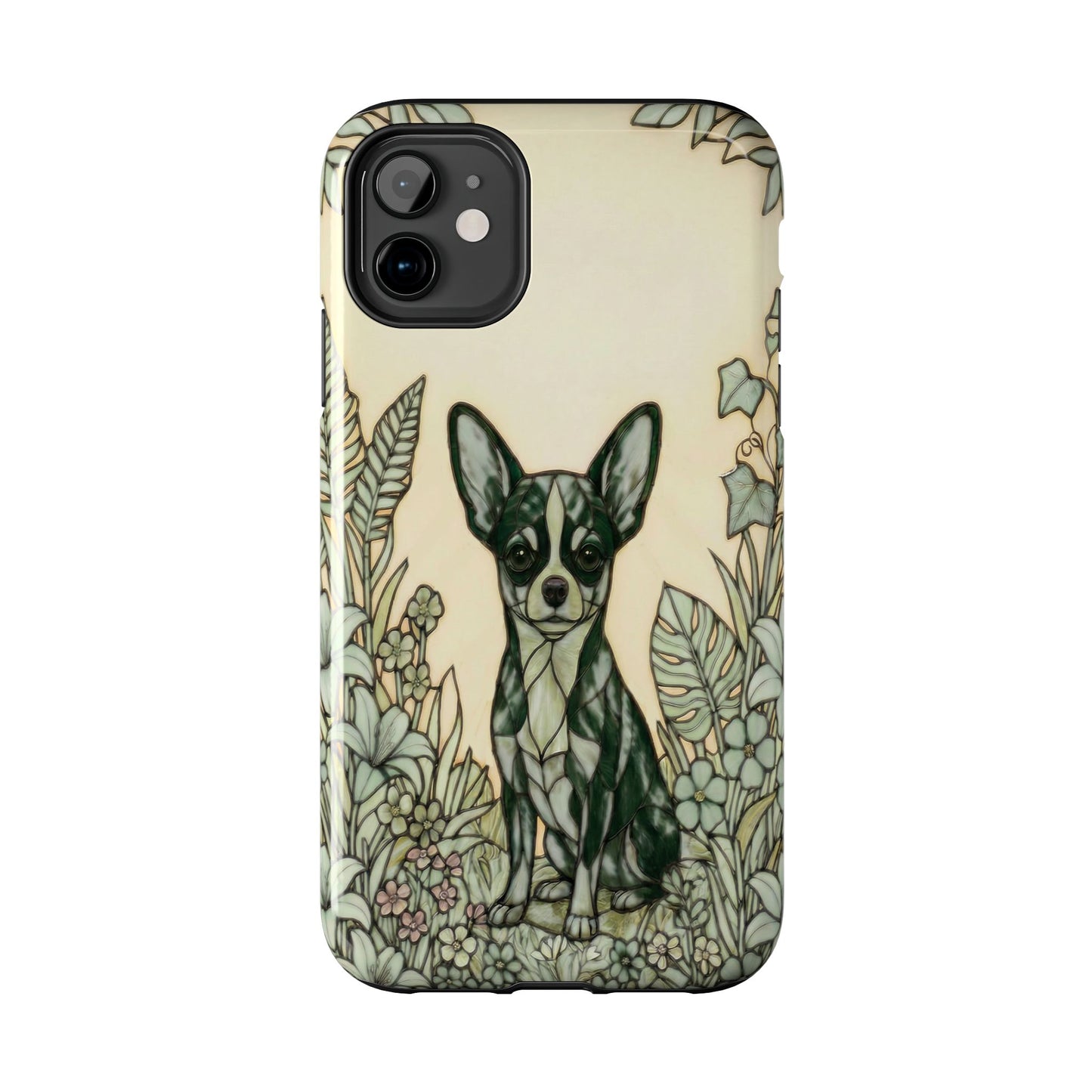 Chihuahua Stained Glass Style Tough Case — Wise & Wild Theme